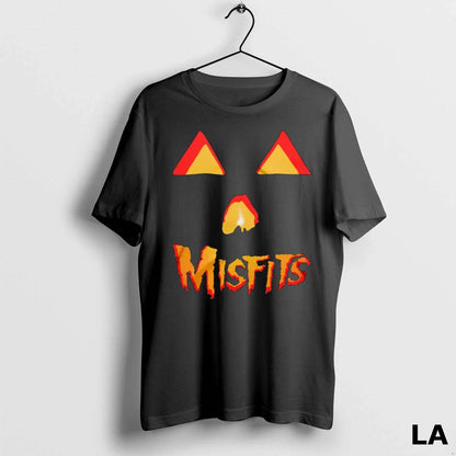 Original Misfits Logo Jack O Lantern Tee Retro Fashion