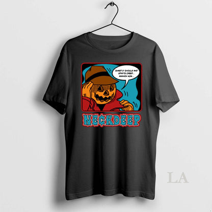 Original Neck Deep Pumpkin Guy Halloween 2025 Tee Elegant Fashion