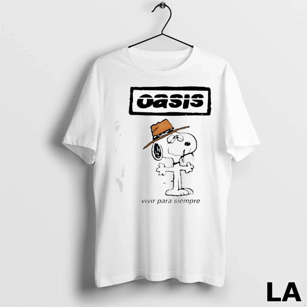 Original Oasis Snoopy Polera Mucky Rock Tee Premium Merch