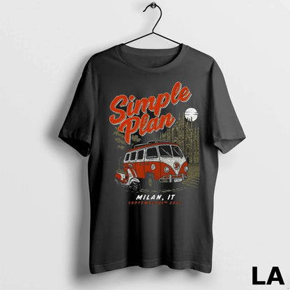Original Simple Plan Milan Italy September 29 2025 Concert Shirt
