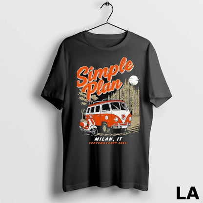 Original Simple Plan Show Milan Italy Sep 29 2025 Tank Top Vintage