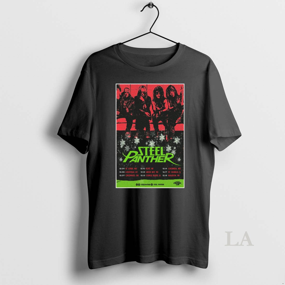 Original Steel Panther December Shows 2025 Tee Premium Design