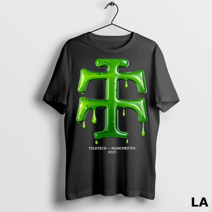 Original Teletech Manchester 2025 Green Gloop Tee Elegant Fashion
