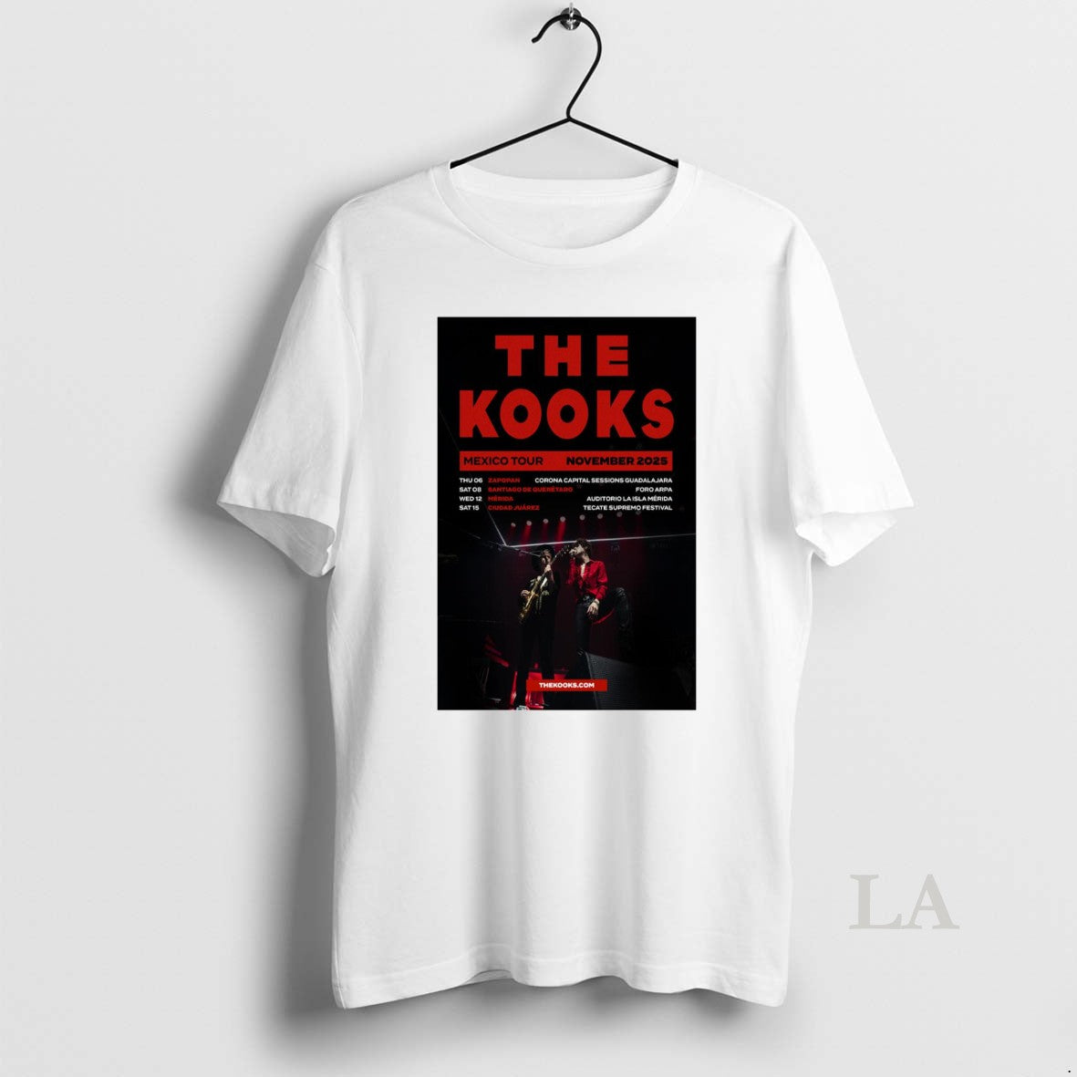 Original Kooks Mexico Tour November 2025 Shirt Trendy Fashion