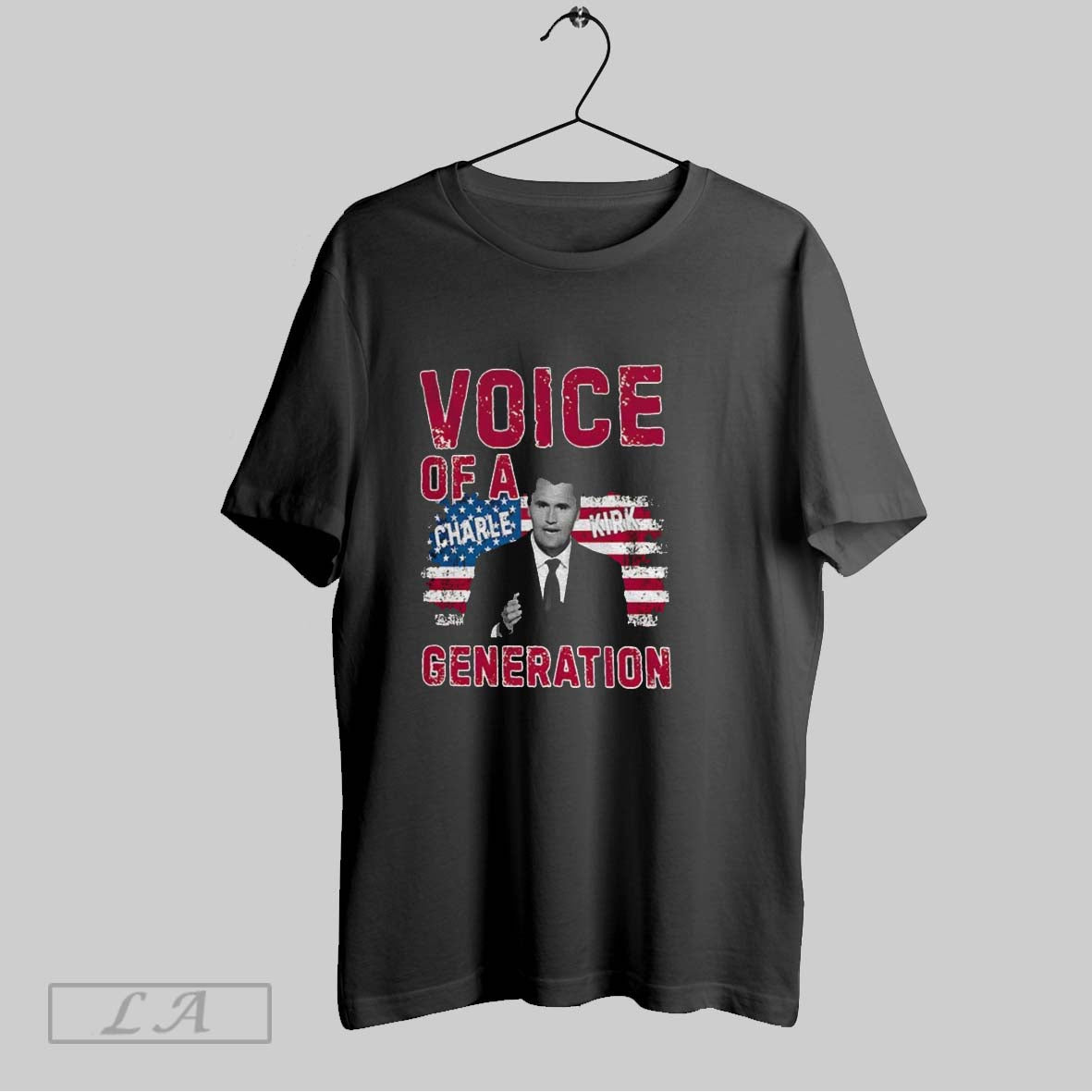 Original Voice Generation Charlie Kirk American Flag Tank Top