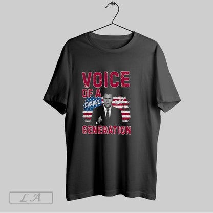 Original Voice Generation Charlie Kirk American Flag Tank Top