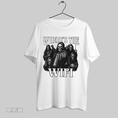 Original Wheres Wifi Death Gun Meme TShirt Classic Merch
