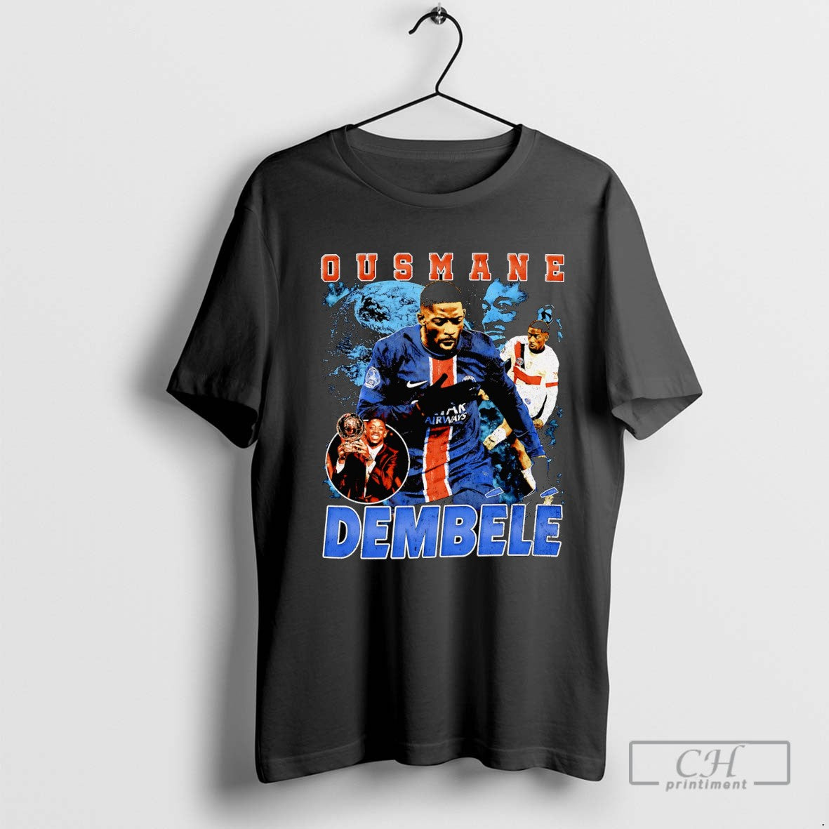 Ousmane Dembele Ballon Dor Winner Tee Elegant Design