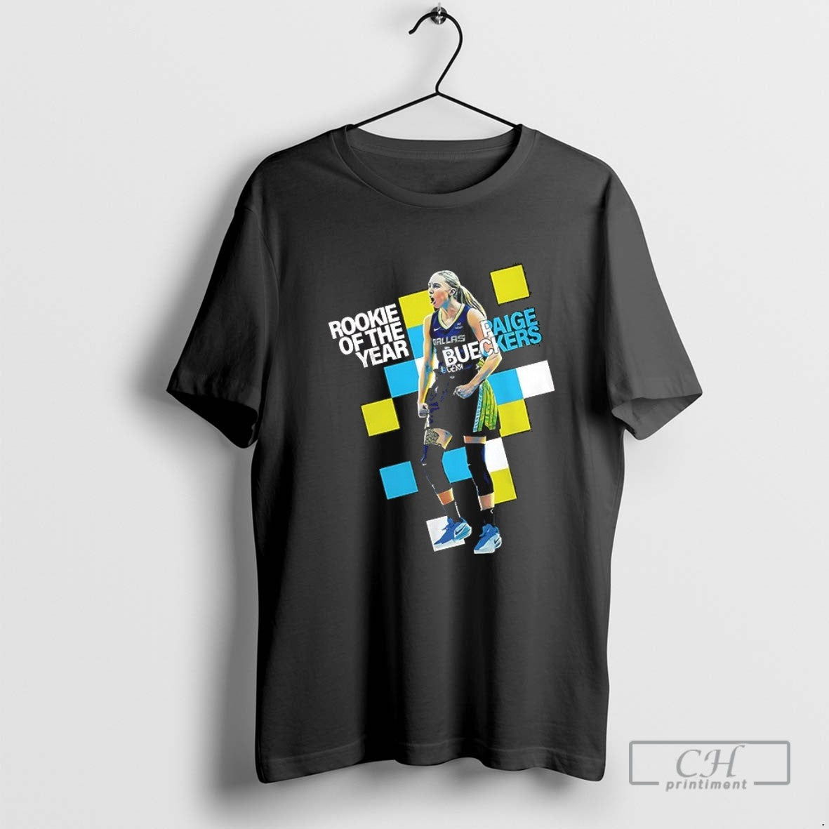 Paige Bueckers Dallas Wings Basketball Rookie Year Wnba V Neck Shirt