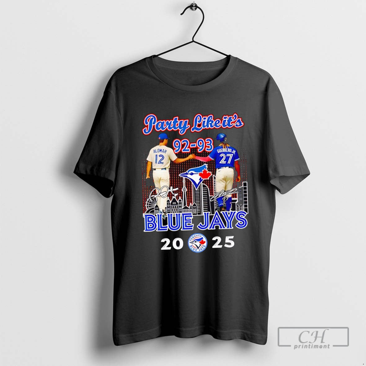 Party Like Its 92 93 Blue Jays 2025 Signature Tee Designer Apparel