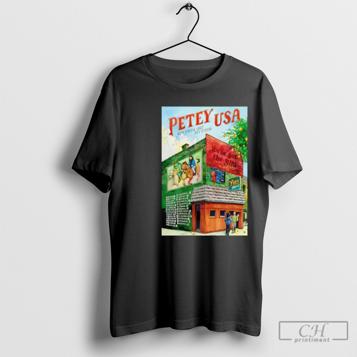 Petey America Yips Tour 2025 S Shirt Classic Fashion