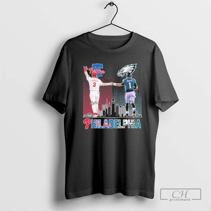 Philadelphia Bryce Harper And Jalen Hurts 2025 Tee Exclusive