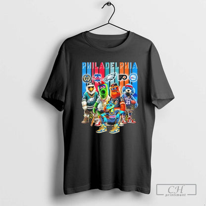 Philadelphia Mascot Sports Teams Skyline Tank Top Unique Apparel