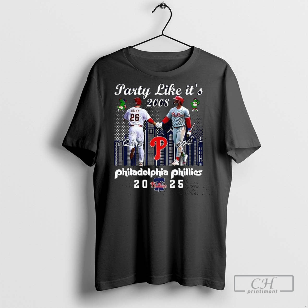 Philadelphia Phillies Party Like Its 2025 City Skyline Signature T