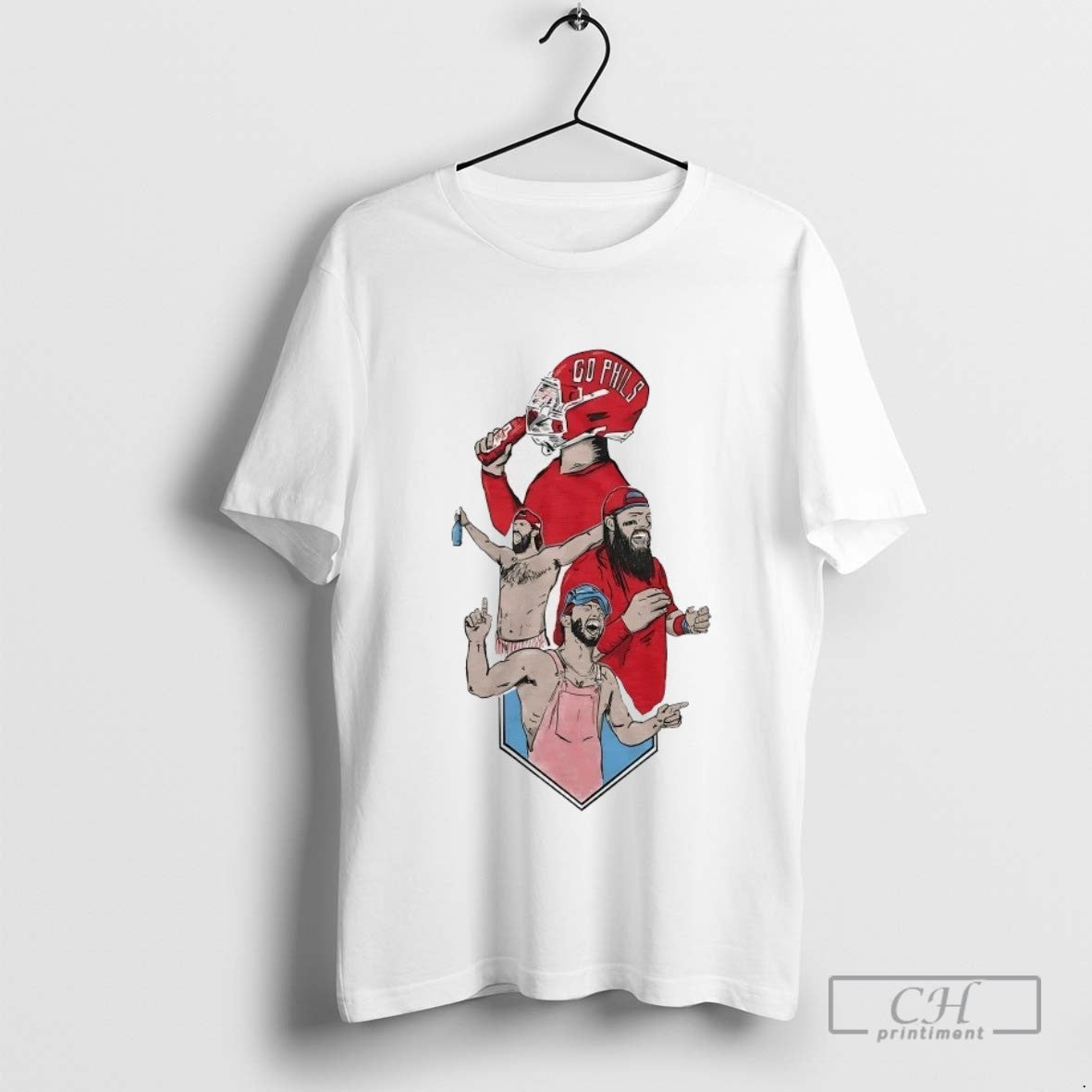 Philadelphia Phillies Starting Team Party Beasts East TShirt Modern