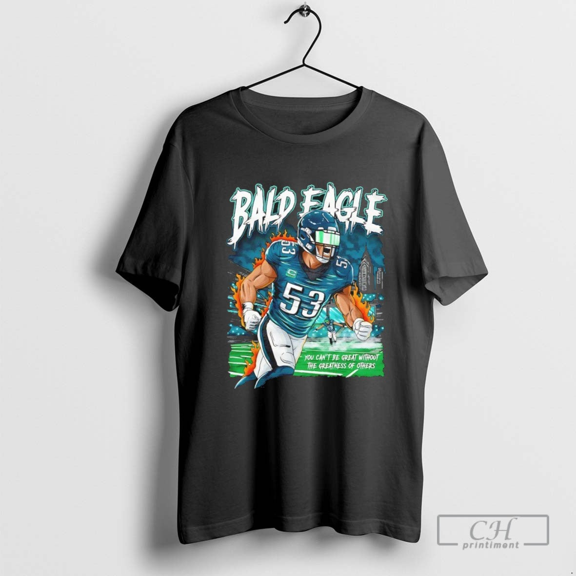 Philadelphia Zack Baun Bald Eagle You Cant Be Great Without Greatness