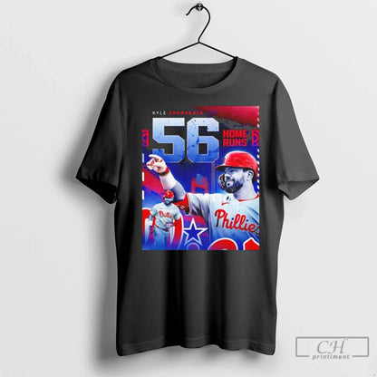 Phillies Baseball Kyle Schwarber 56 Home Runs T Shirts TShirt Modern