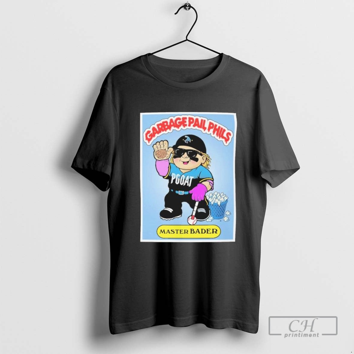 Phillies Harrison Bader Garbage Pail Phils Master Bader Shirt