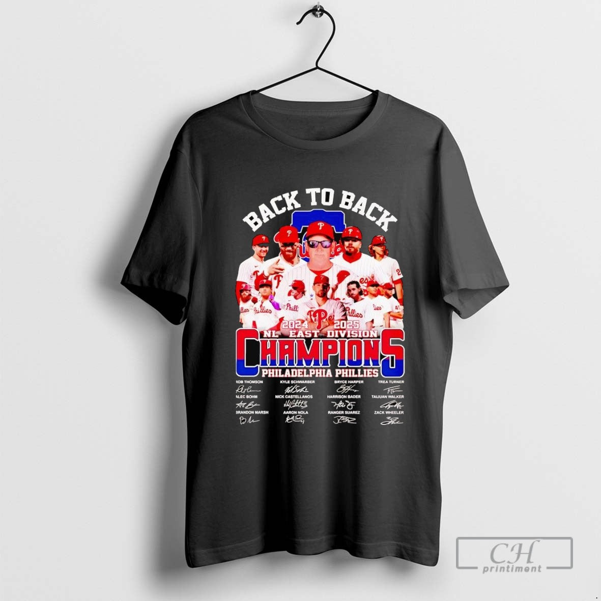 Phillies Back To Back 2025 Nl Champions Team Players Tank Top Unique