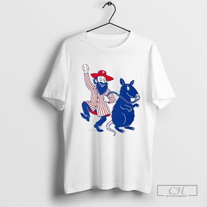 Phillies Dancing Dutchman And Hit Rat Chauncey Tee Exclusive Gift