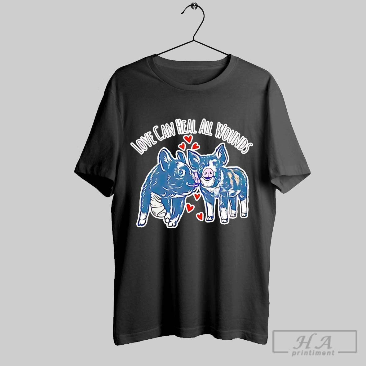 Pig Love Can Heal All Wounds Long Sleeve Premium Gift