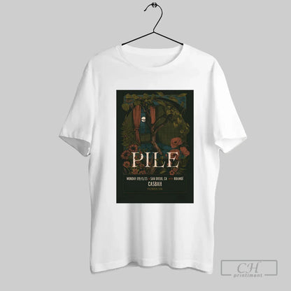 Pile Monday September 15 2025 Casbah San Diego Ca TShirt Retro Fashion