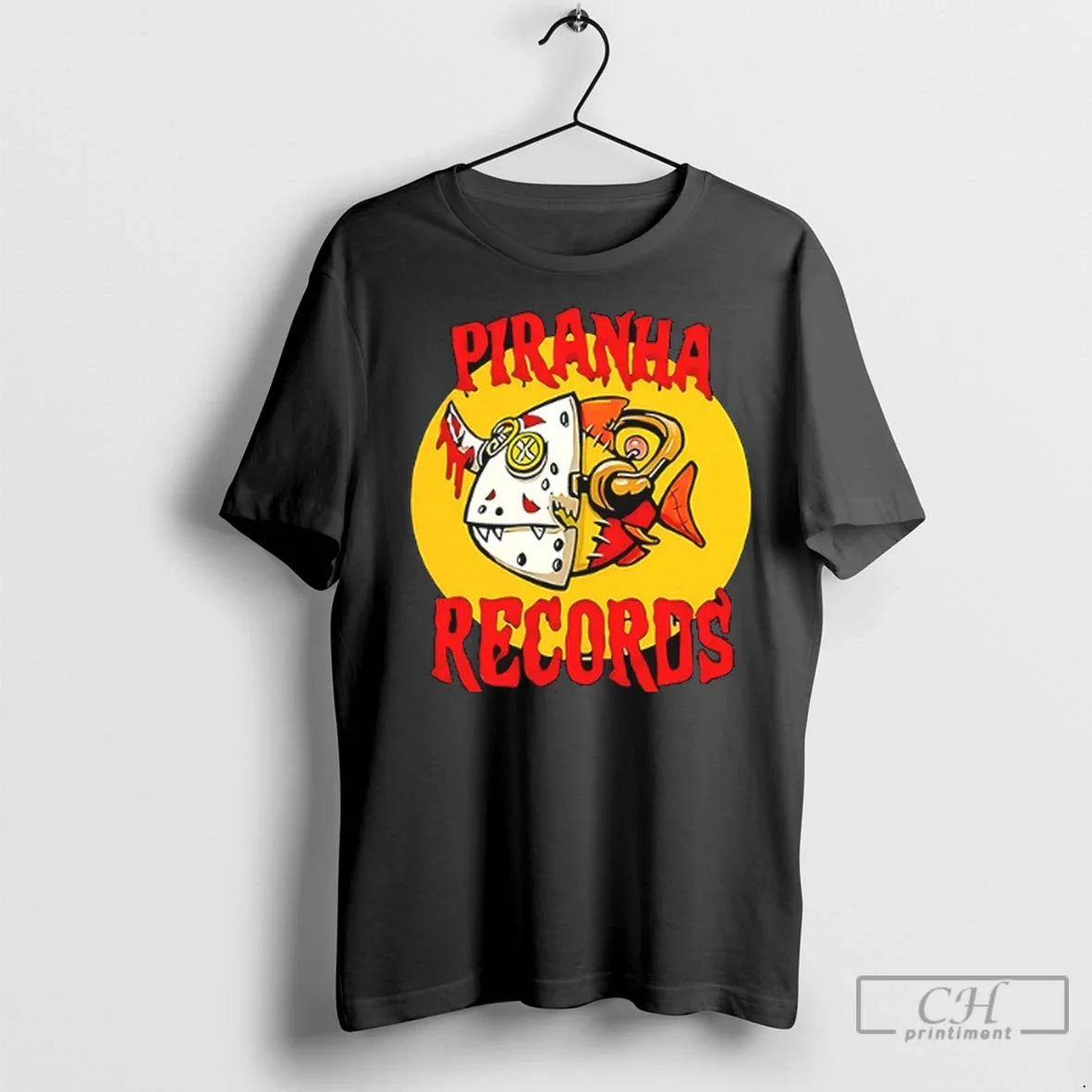 Piranha Records Halloween T Shirts Hoodie Classic Merch
