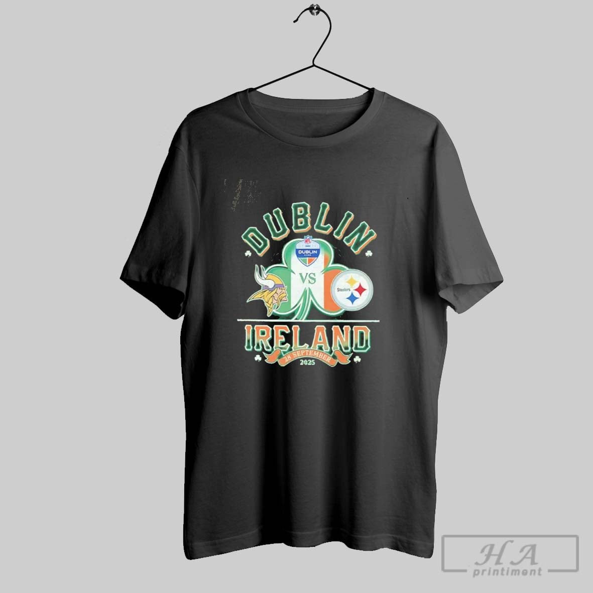 Pittsburgh Steelers Vs Minnesota Vikings Dublin Ireland 2025 TShirt