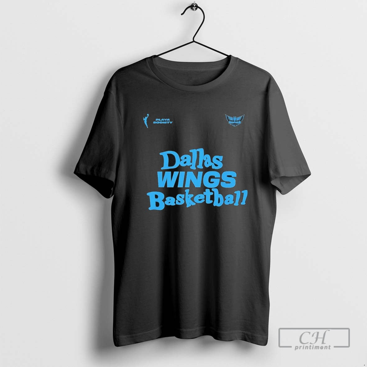 Playa Society Dallas Wings Basketball TShirt Vintage Art