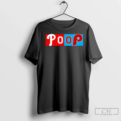 Poop Game Score Philadelphia Phillies T Shirts Long Sleeve Premium