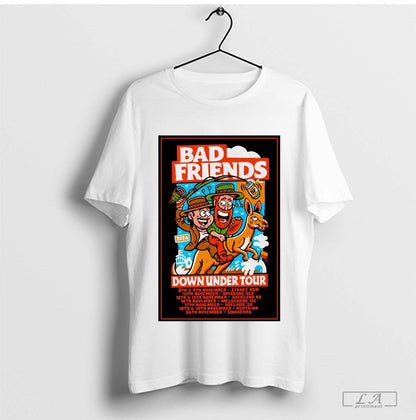 Poster Bad Friends Down Under Fall Tour Nov 2024 Hoodie Designer