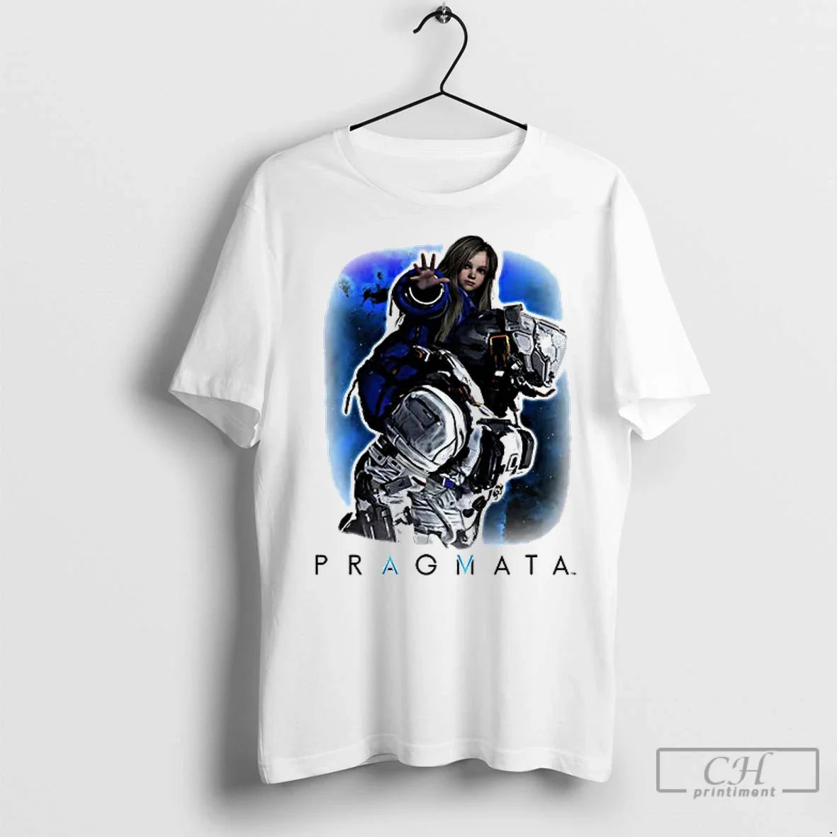 Pragmata Video Game T Shirts Tee Vintage Outfit
