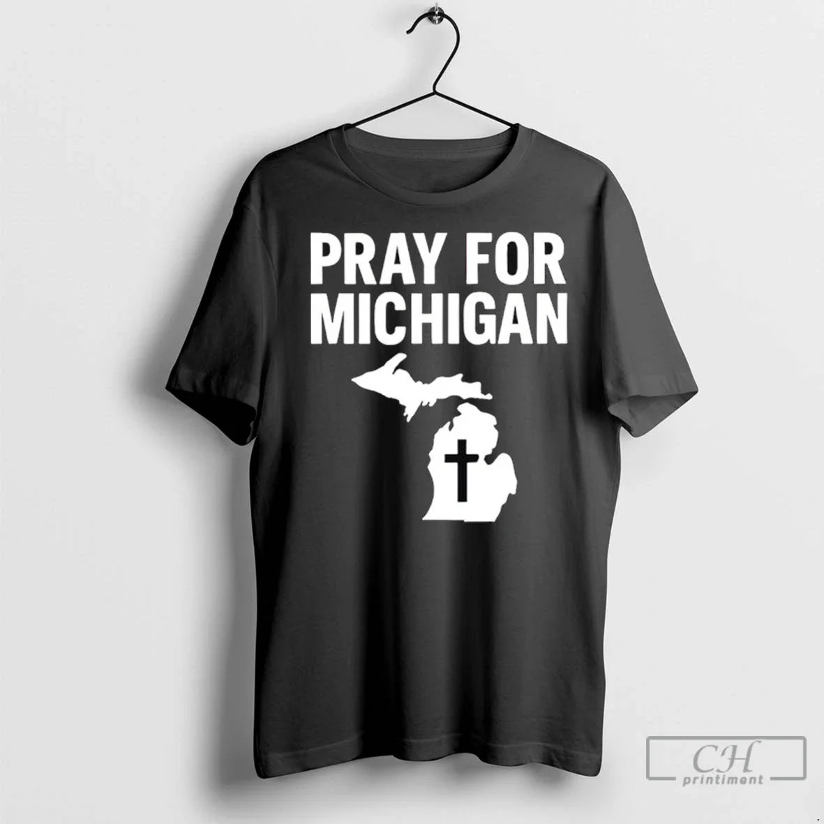Pray Michigan Stronger Together T Shirts Shirt Authentic Look