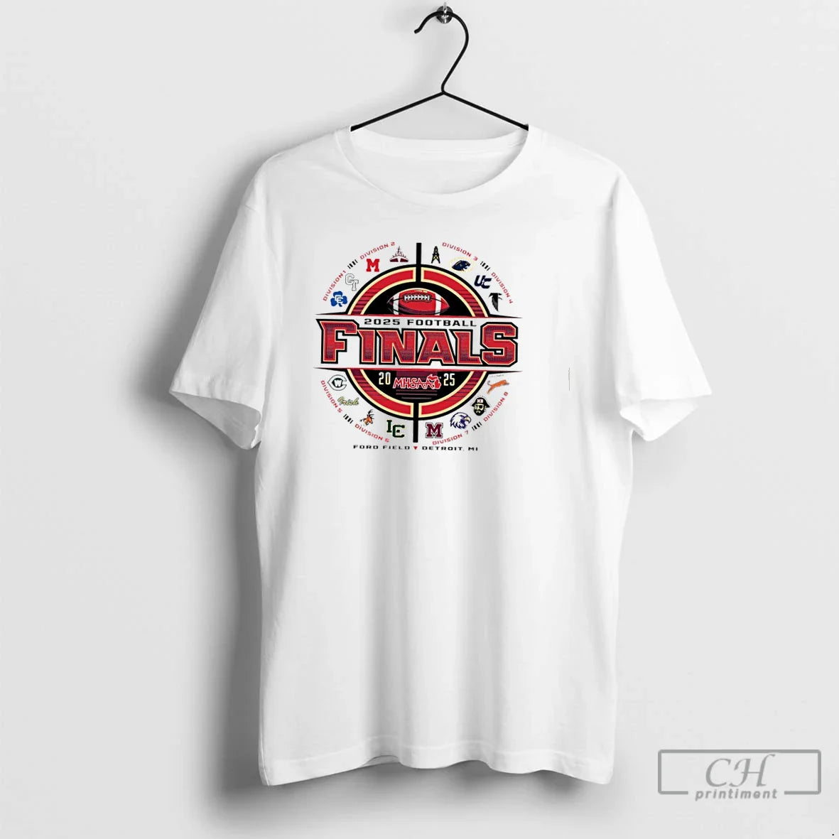 Premium 2025 Mhsaa Football Championships Hoodie Designer Art