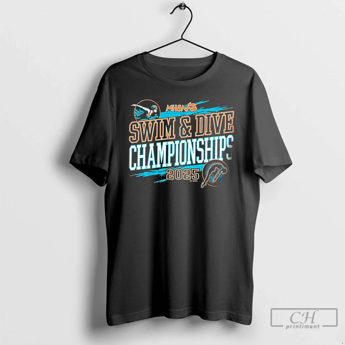 Premium 2025 Mhsaa Swim And Dive Championships Shirt Trendy Art