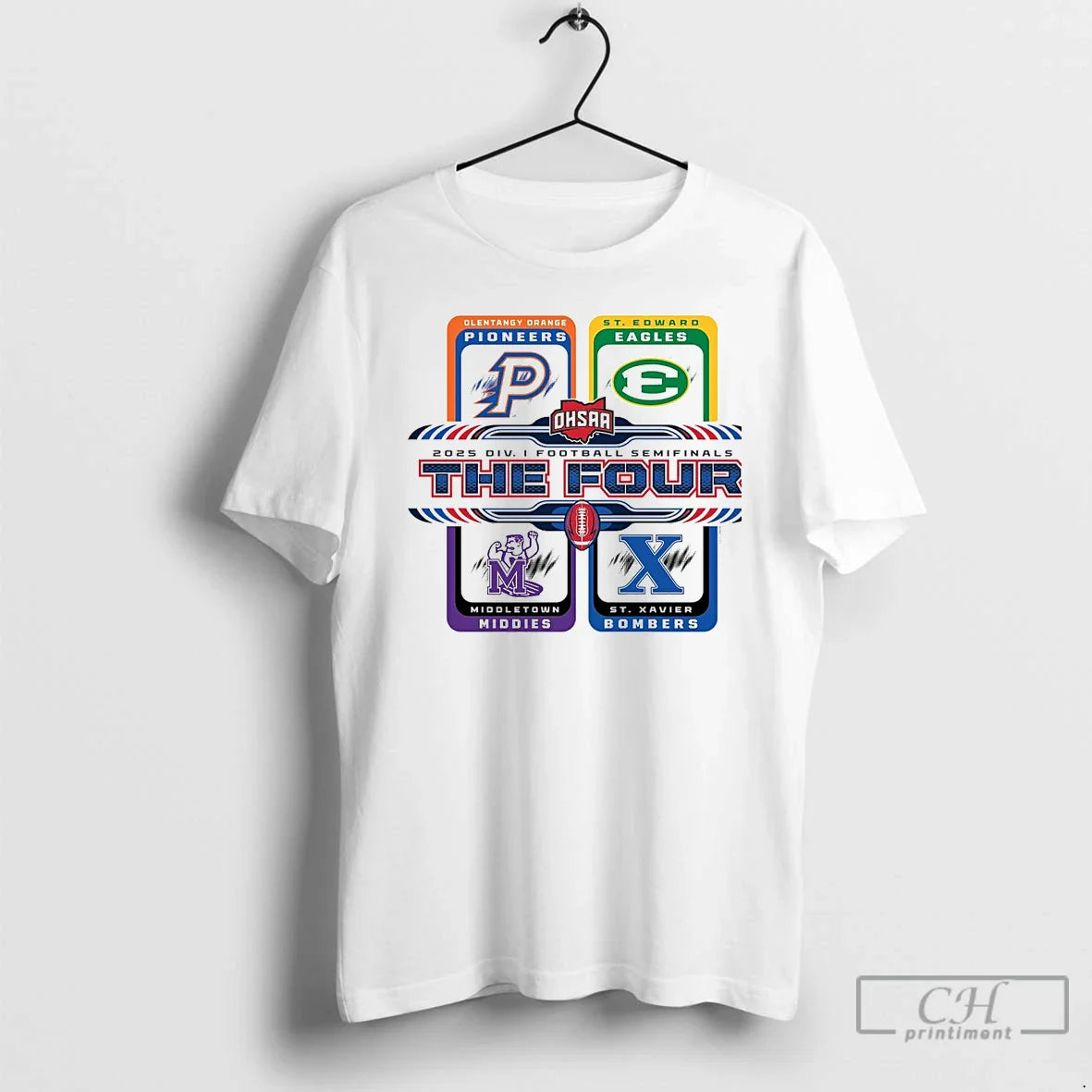 Premium 2025 Ohsaa Football D1 Four Teams Long Sleeve Unique Merch