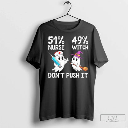 Premium 51 Nurse 49 Witch Nursing Spooky Halloween Party Long Sleeve