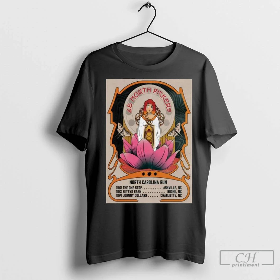 Premium 65 North Pickers 2025 North Carolina Tour Long Sleve TShirt