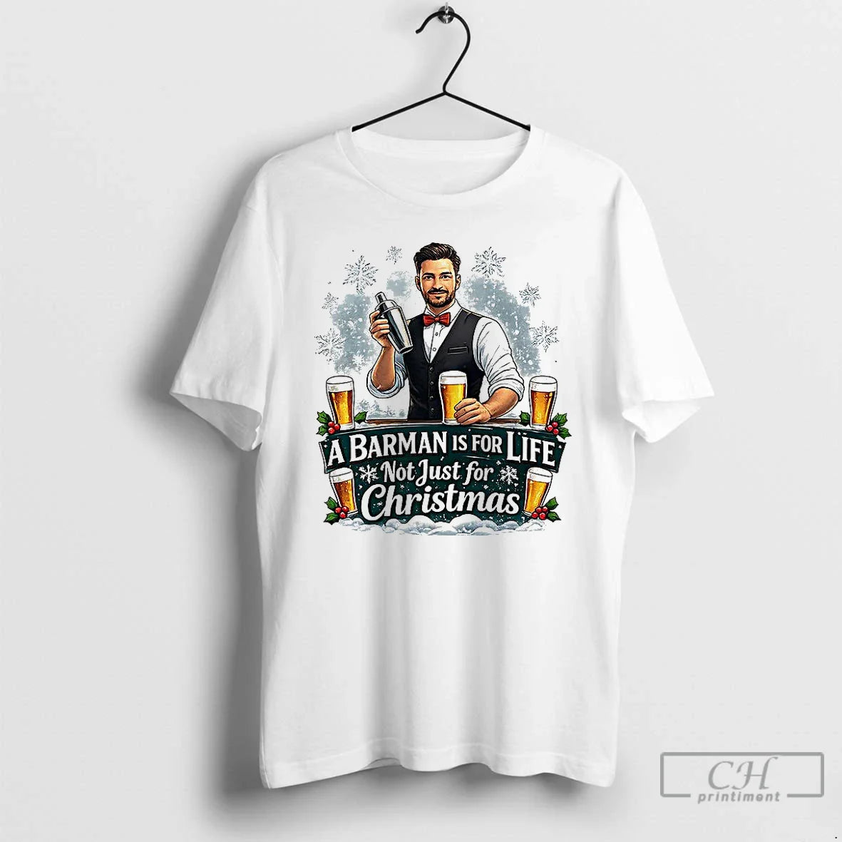 Premium Barman Is Life Not Just Bartender Tee Vintage Apparel