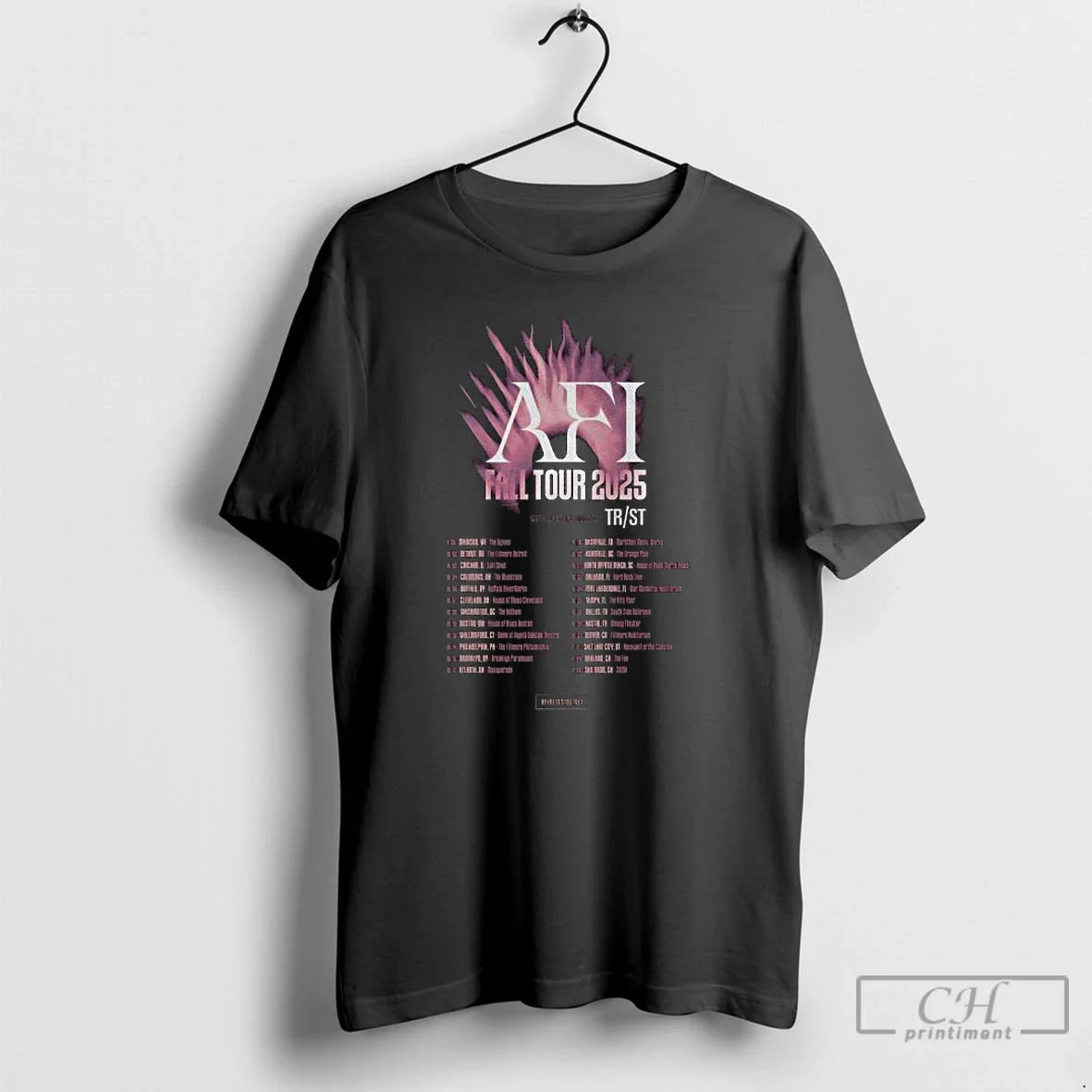 Premium Afi Fall Tour 2025 Long Sleve T Shirts Long Sleeve Authentic