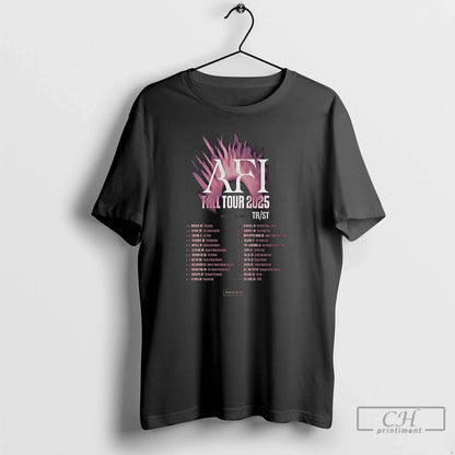 Premium Afi Fall Tour 2025 Long Sleve T Shirts Long Sleeve Authentic