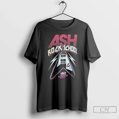 Premium Ash Rock School Since 1977 Hoodie Premium Design