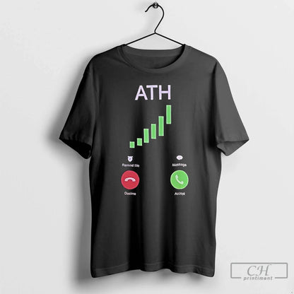 Premium Ath Logo Call Remind Me Message Decline Accept T Shirts