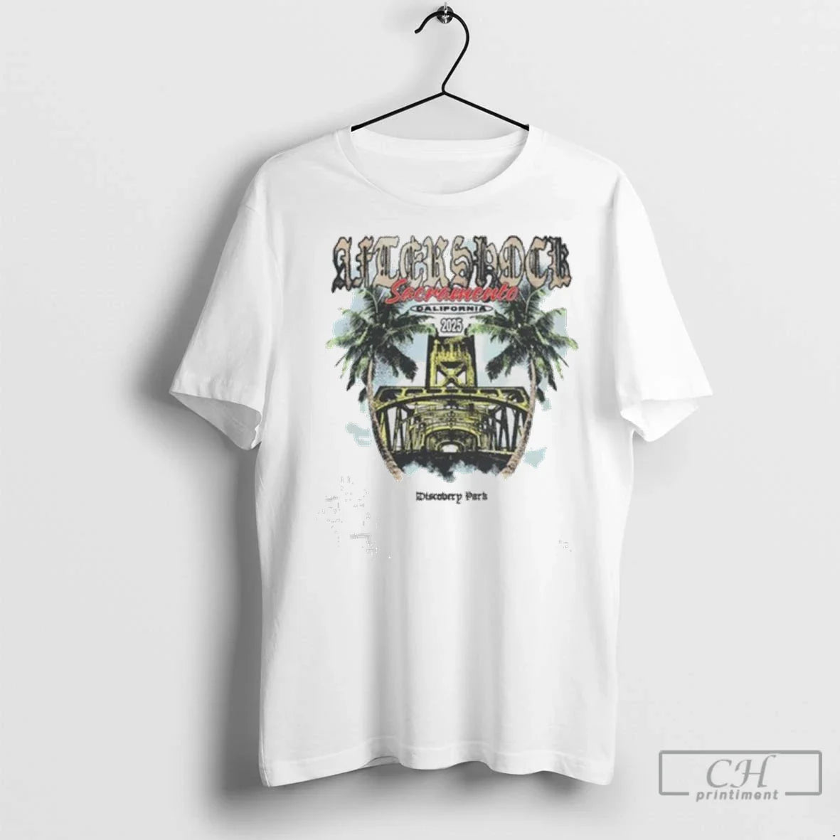 Premium Aftershock Festival Crossing White Ladies Hoodie Designer