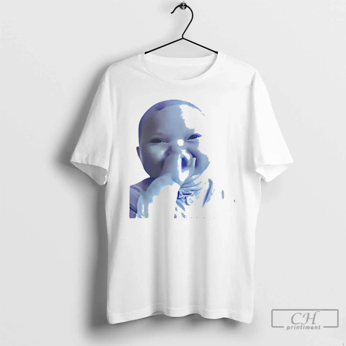 Premium Ai Holding Laugh Meme Viral Trend TShirt Classic Merch