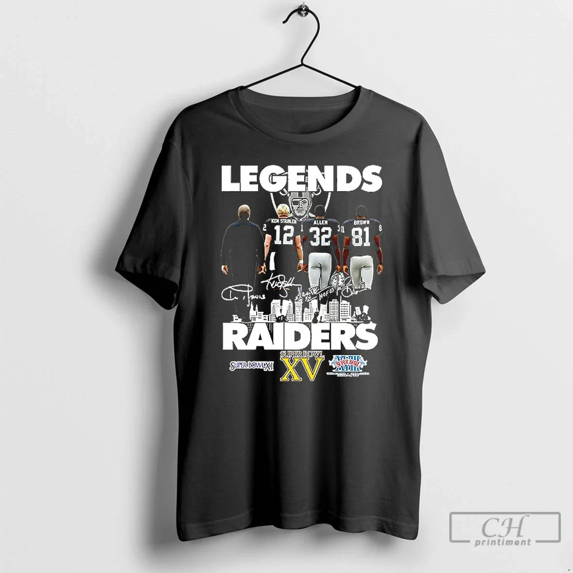 Premium Al Davis Stabler Allen Brown Las Vegas Raiders Legends