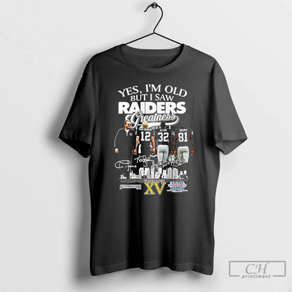 Premium Al Davis Stabler Allen Brown Yes Im Old But I Saw Las Vegas