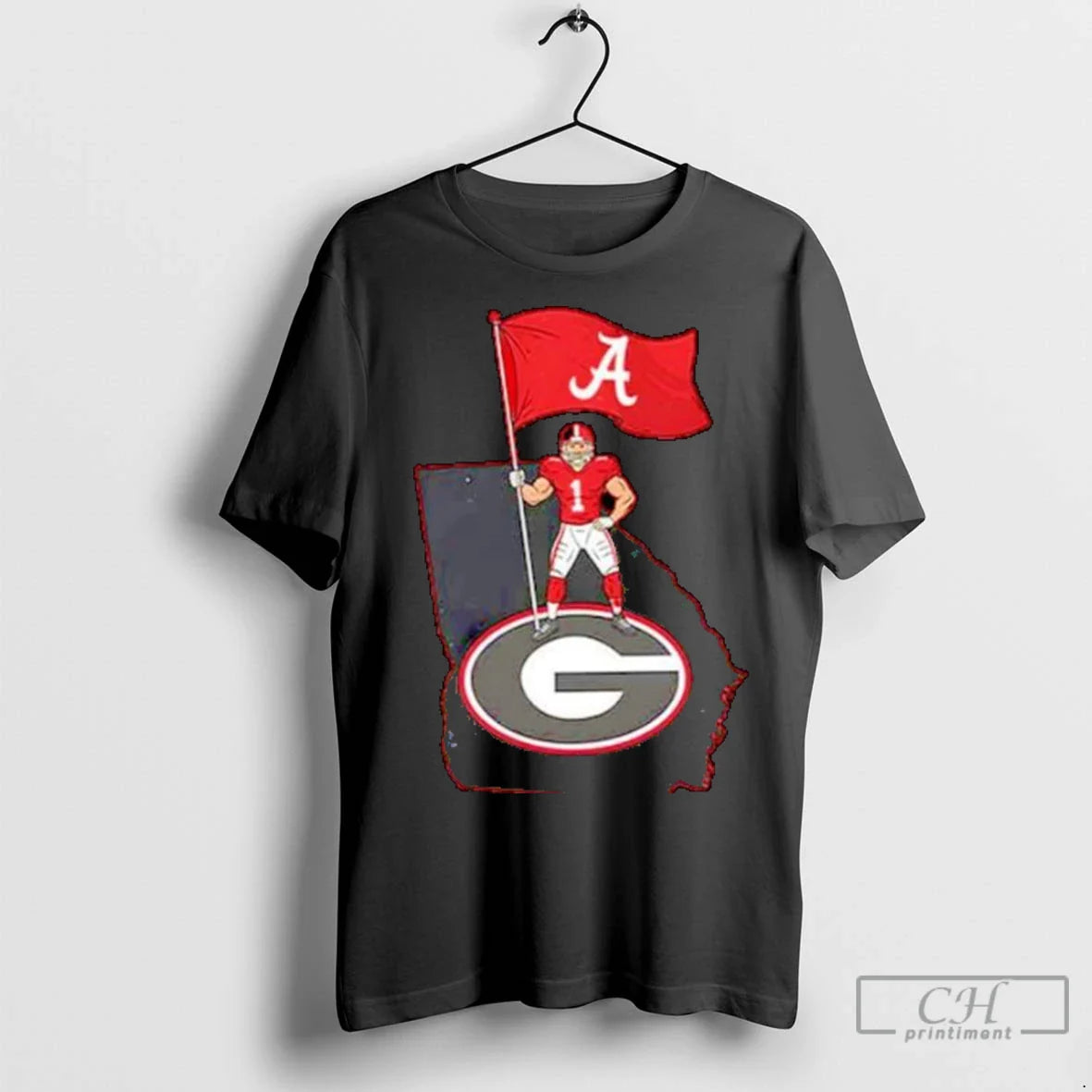 Premium Alabama Plant Flag Bulldogs Ornaments Shirt Retro Look