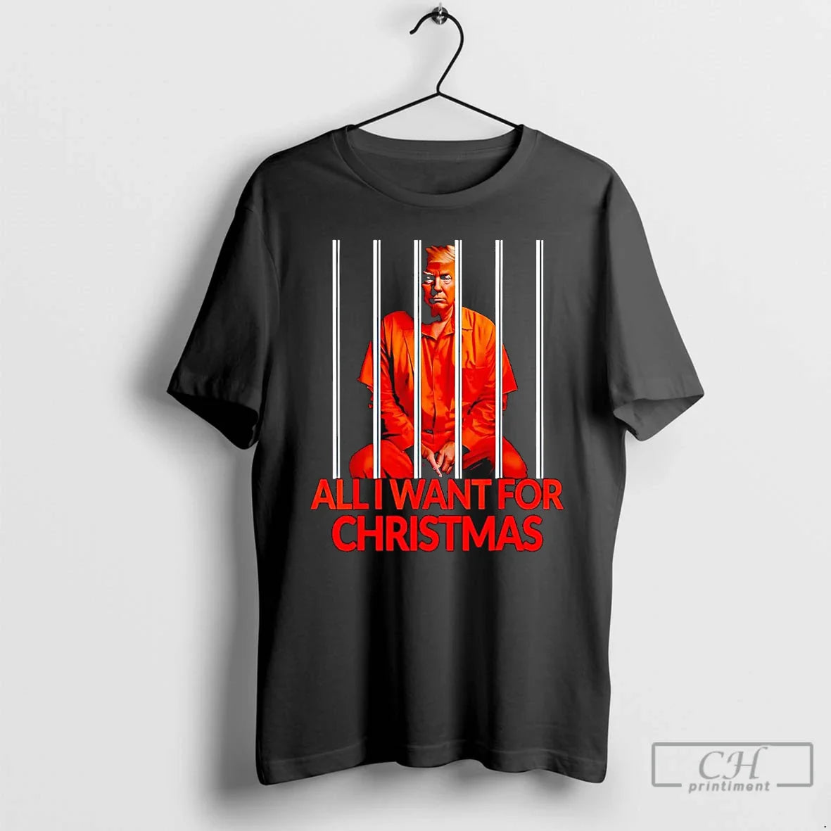 Premium All I Want Trump Prison TShirt Retro Look