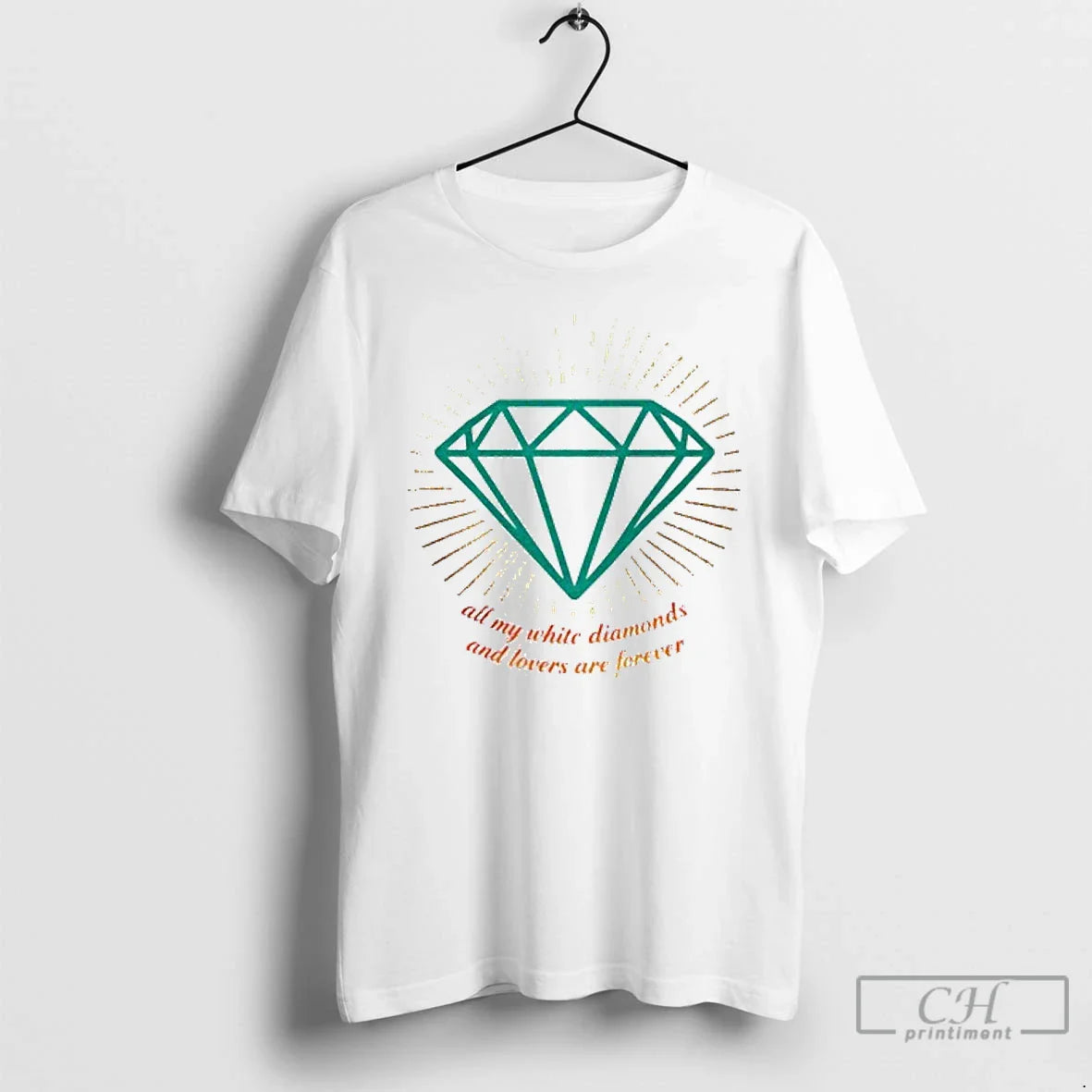 Premium All My White Diamonds And Lovers Are Forever T Shirts Long